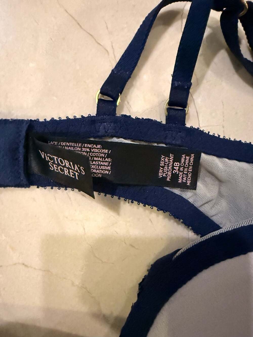 Victoria's Secret Very Sexy Lace Push-Up Bra 34B - Picture 3 of 6